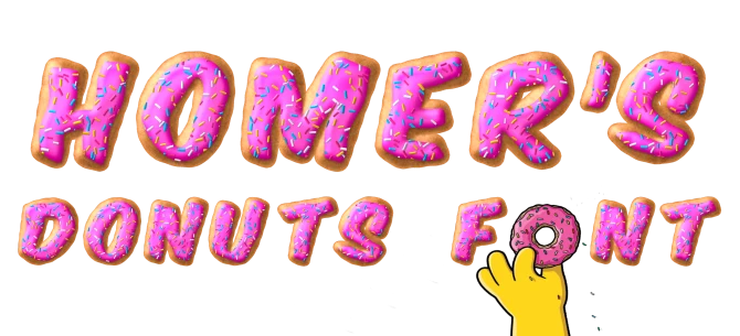 HOMER’S DONUTS FONT