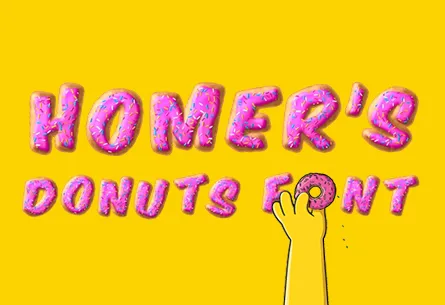 HOMER’S DONUTS FONT
